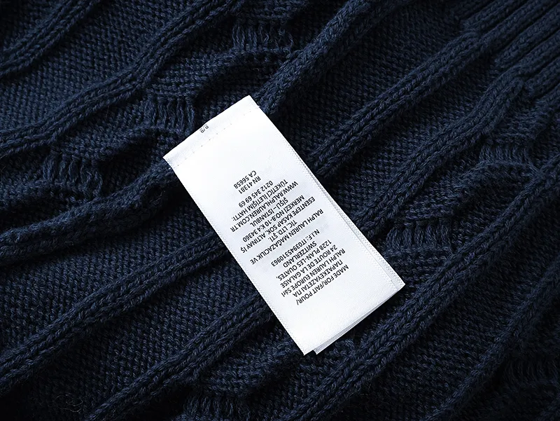 Style No. 2503 P220 Polo Ralph Lauren solid color comfortable thick cable twist knitted sweater Color: cream black navy gray Size: S (recommended within 120) m (recommended within 140) L (recommended within 160) xL (recommended within 180)